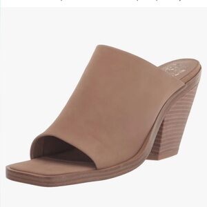 Vince Camuto Sempela leather mule heeled leather sandals